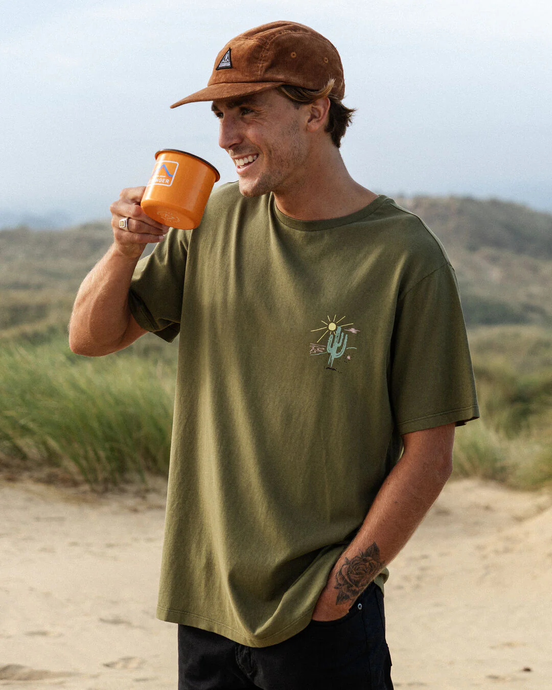 Tizana T-Shirt - Khaki - Image 2