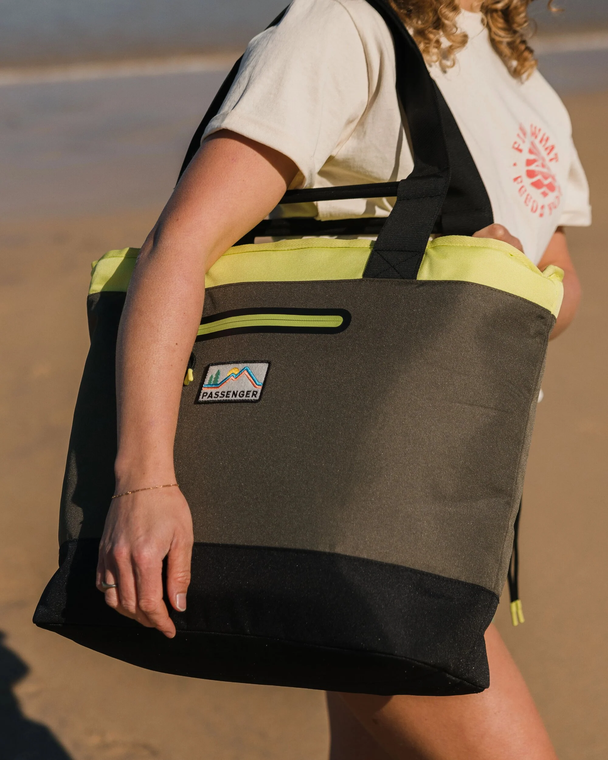 Tote Cooler Bag - Khaki Multi - Image 5