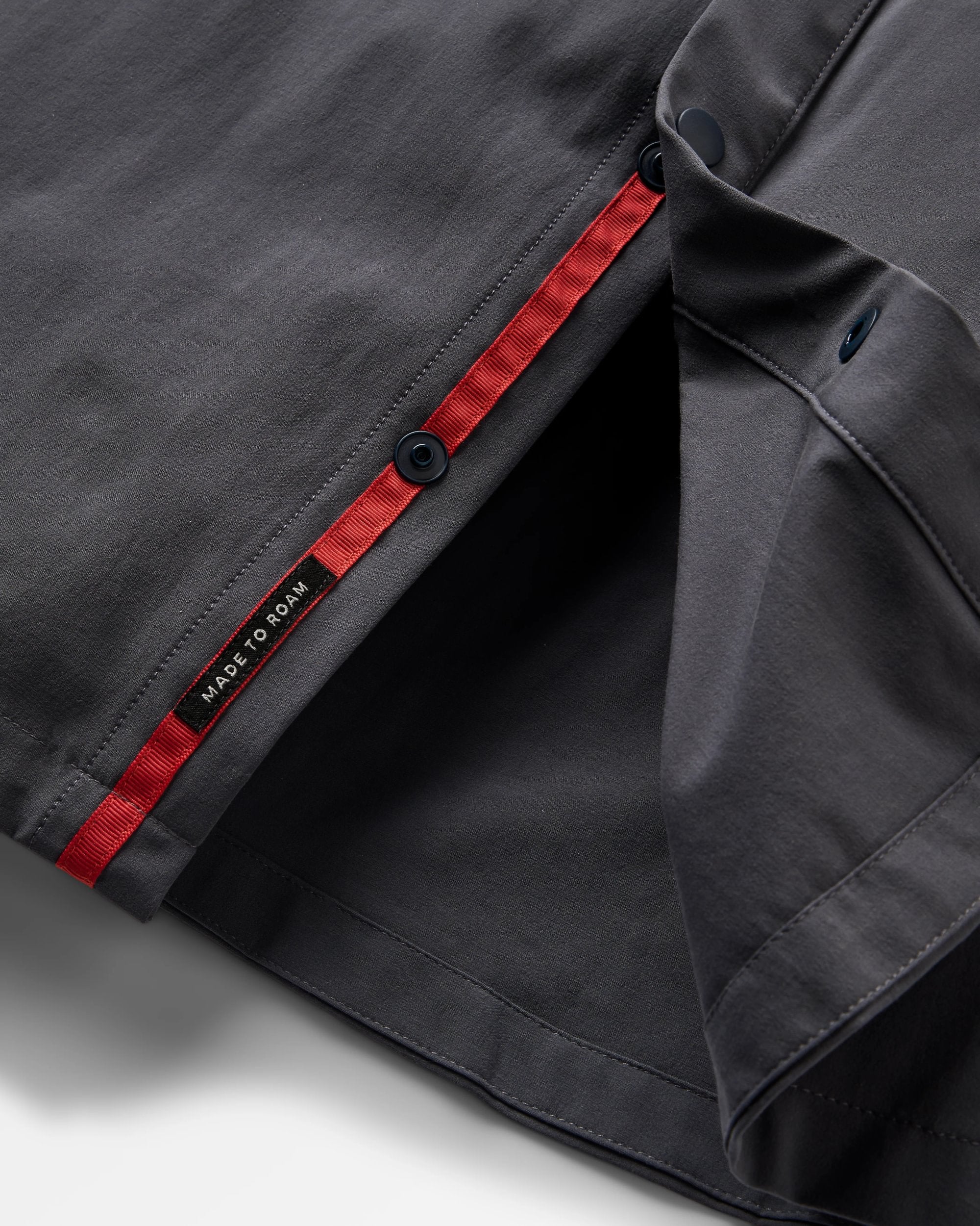 Traveller Short Sleeve Stretch Shirt - Charcoal - Image 4