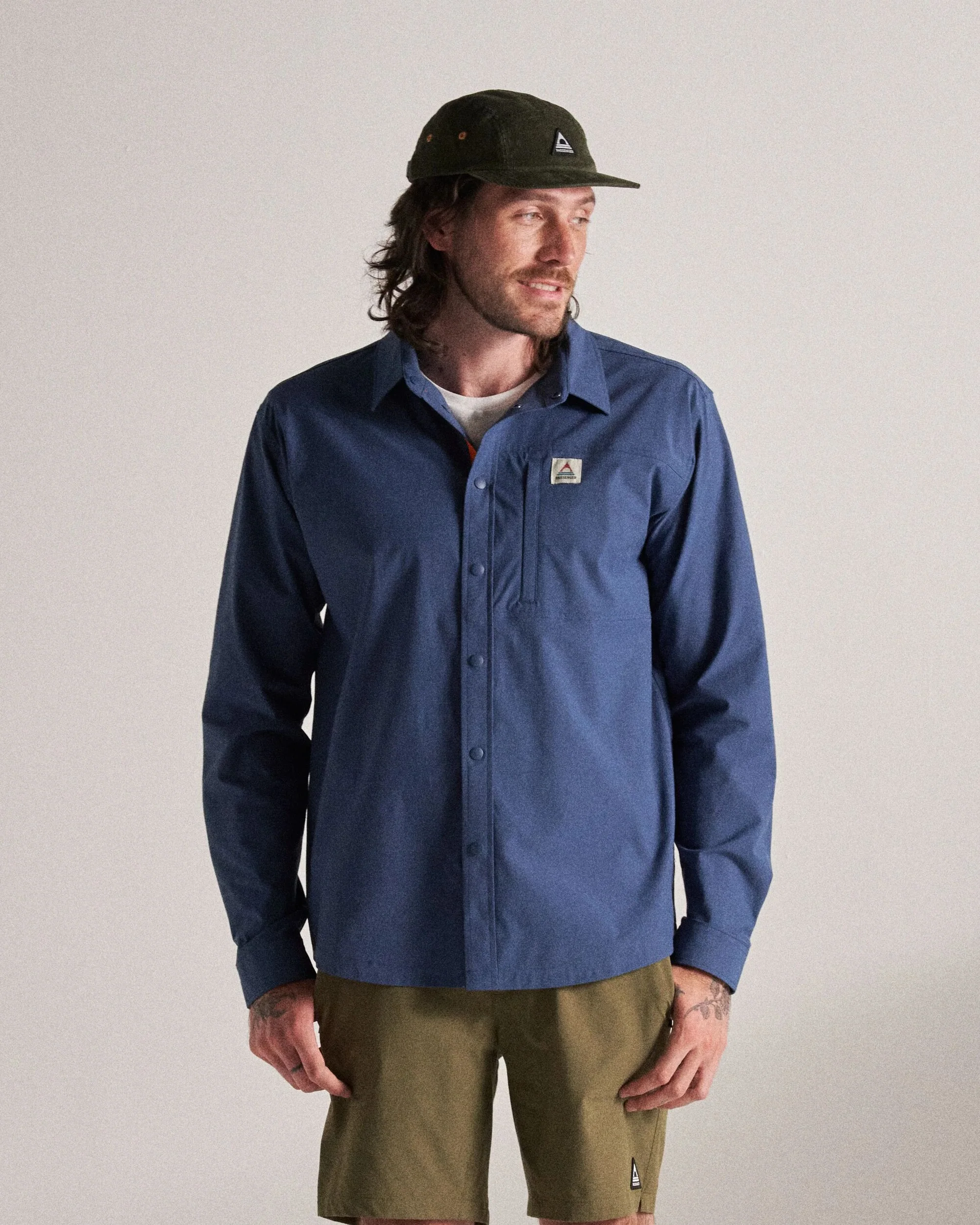 Traveller Stretch Shirt - Dark Denim - Image 3