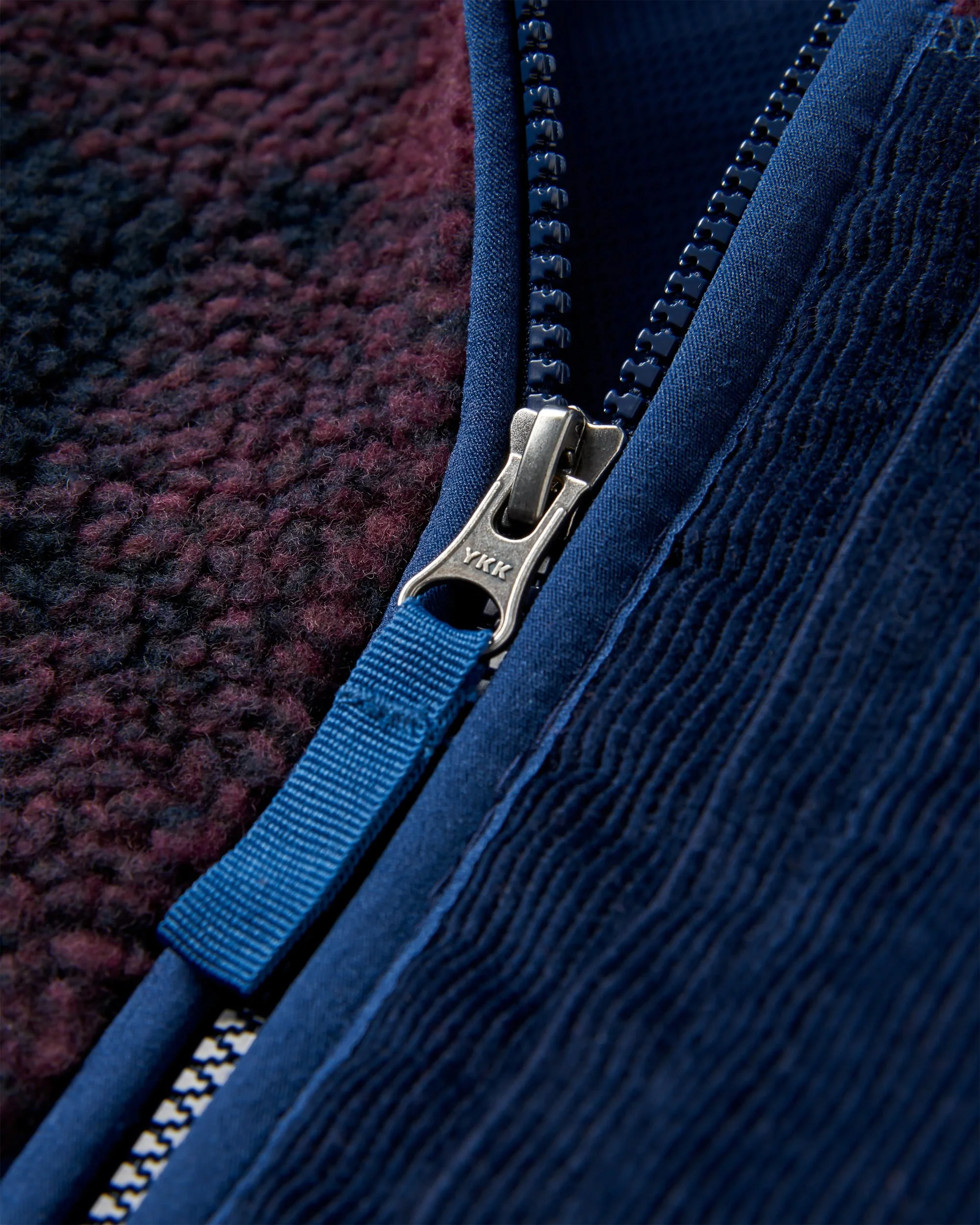 Trekker Deep-Pile Sherpa Fleece - Deep Plum/Deep Navy Check - Image 6