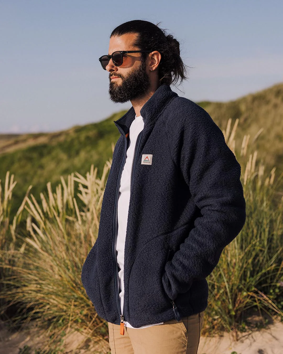 Tripper Full Zip Sherpa Fleece - Navy - Image 2