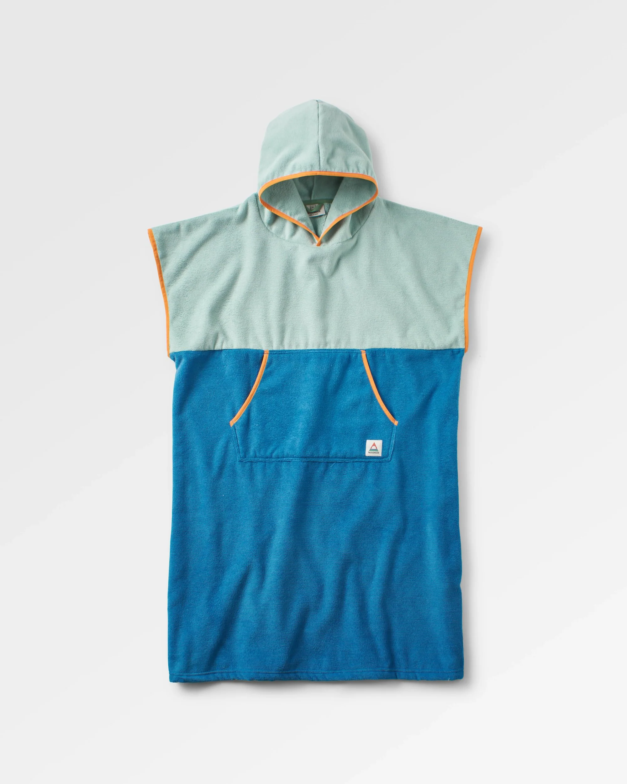 Tulum Towel Poncho - Surf Spray/ Moonlight Blue - Image 2
