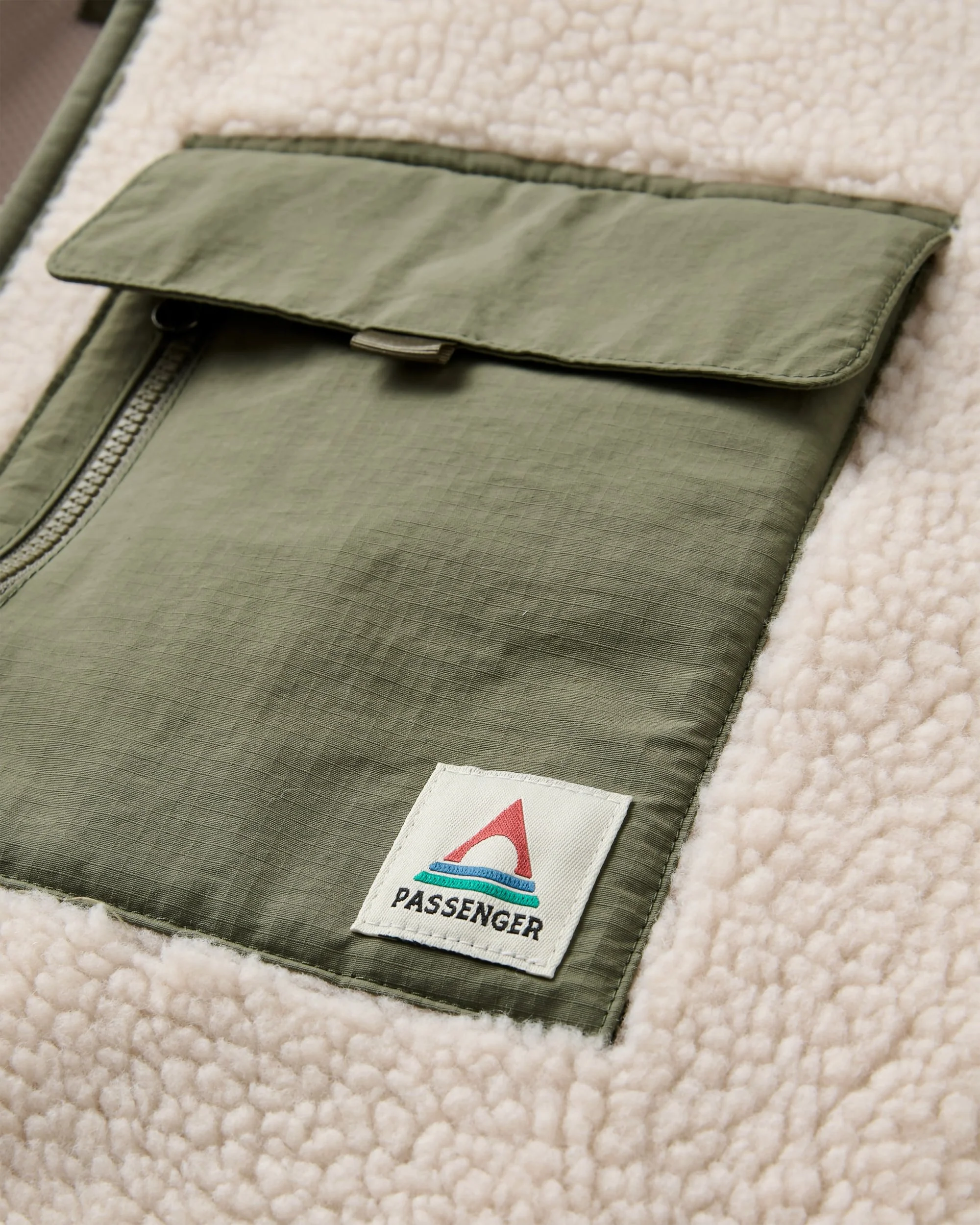 Valiant Deep Pile Fleece - Off White - Image 5