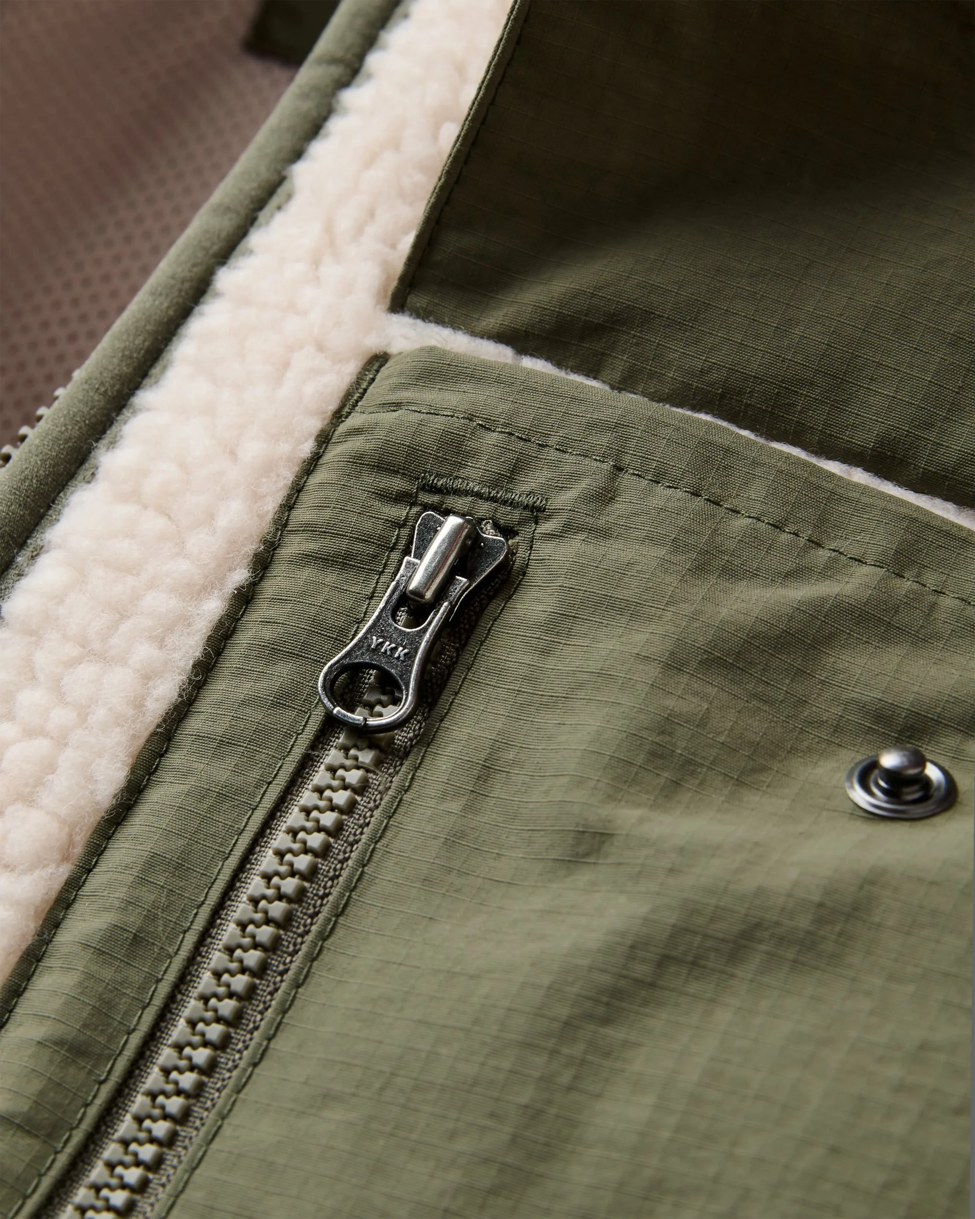 Valiant Deep Pile Fleece - Off White - Image 8