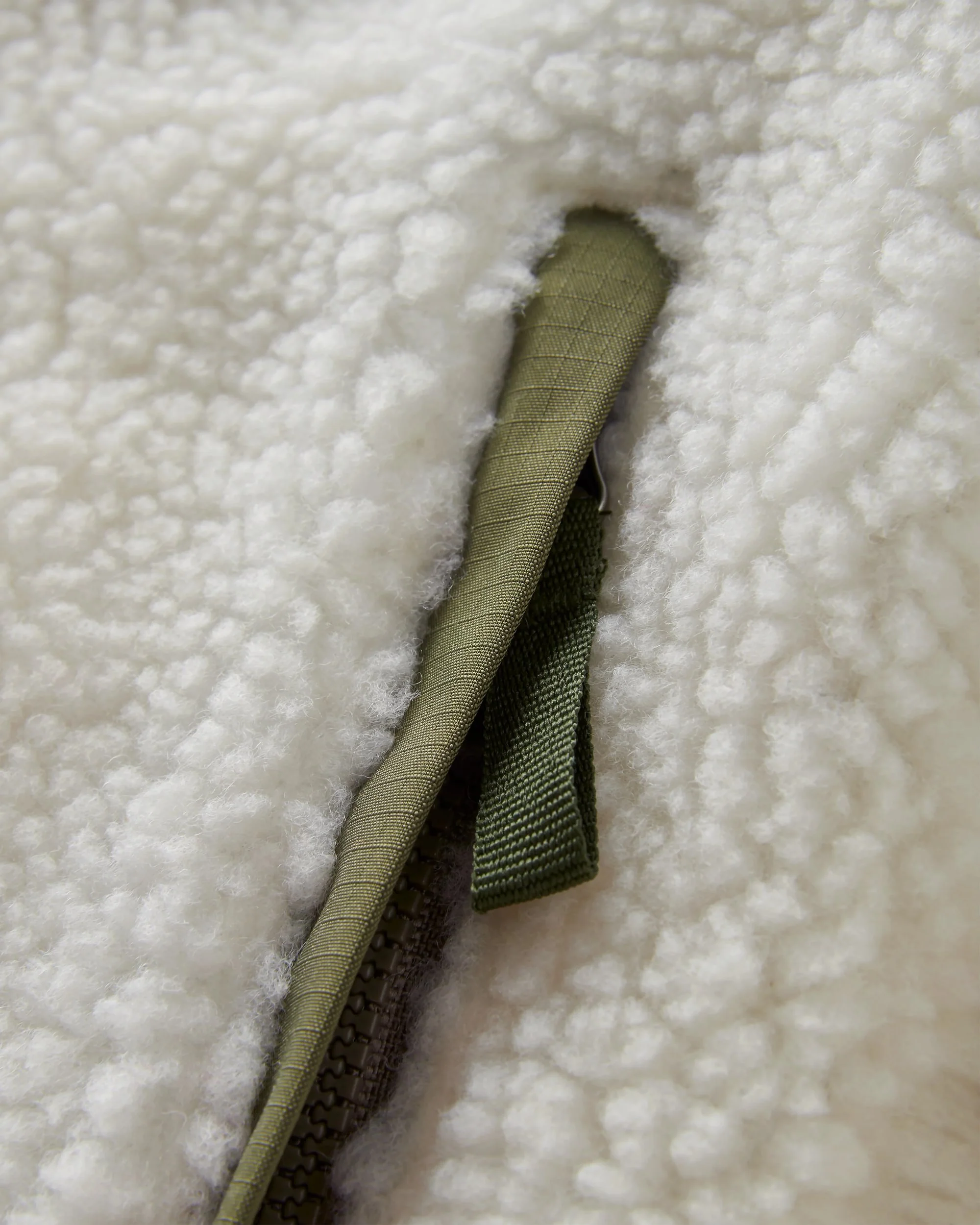 Valiant Deep-Pile Sherpa Fleece - Off White - Image 3