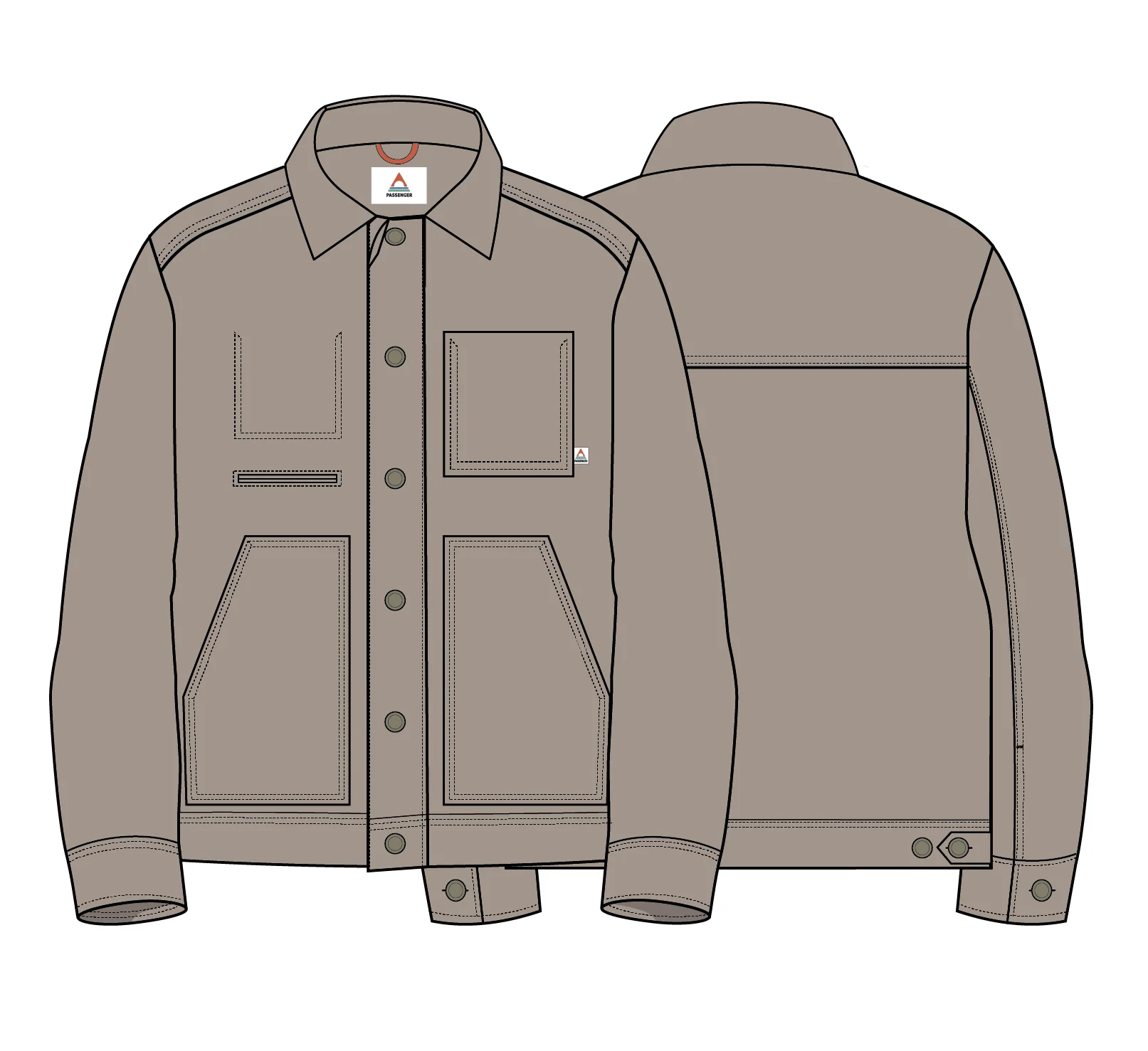 Vantage Canvas Jacket - Simply Taupe - Image 13
