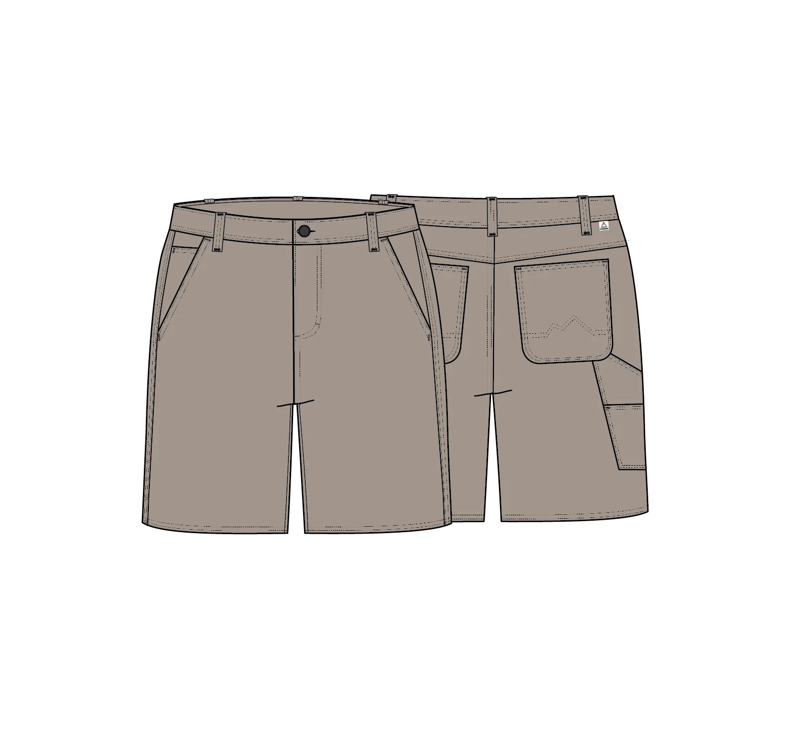 Vantage Canvas Short - Simply Taupe - Image 11
