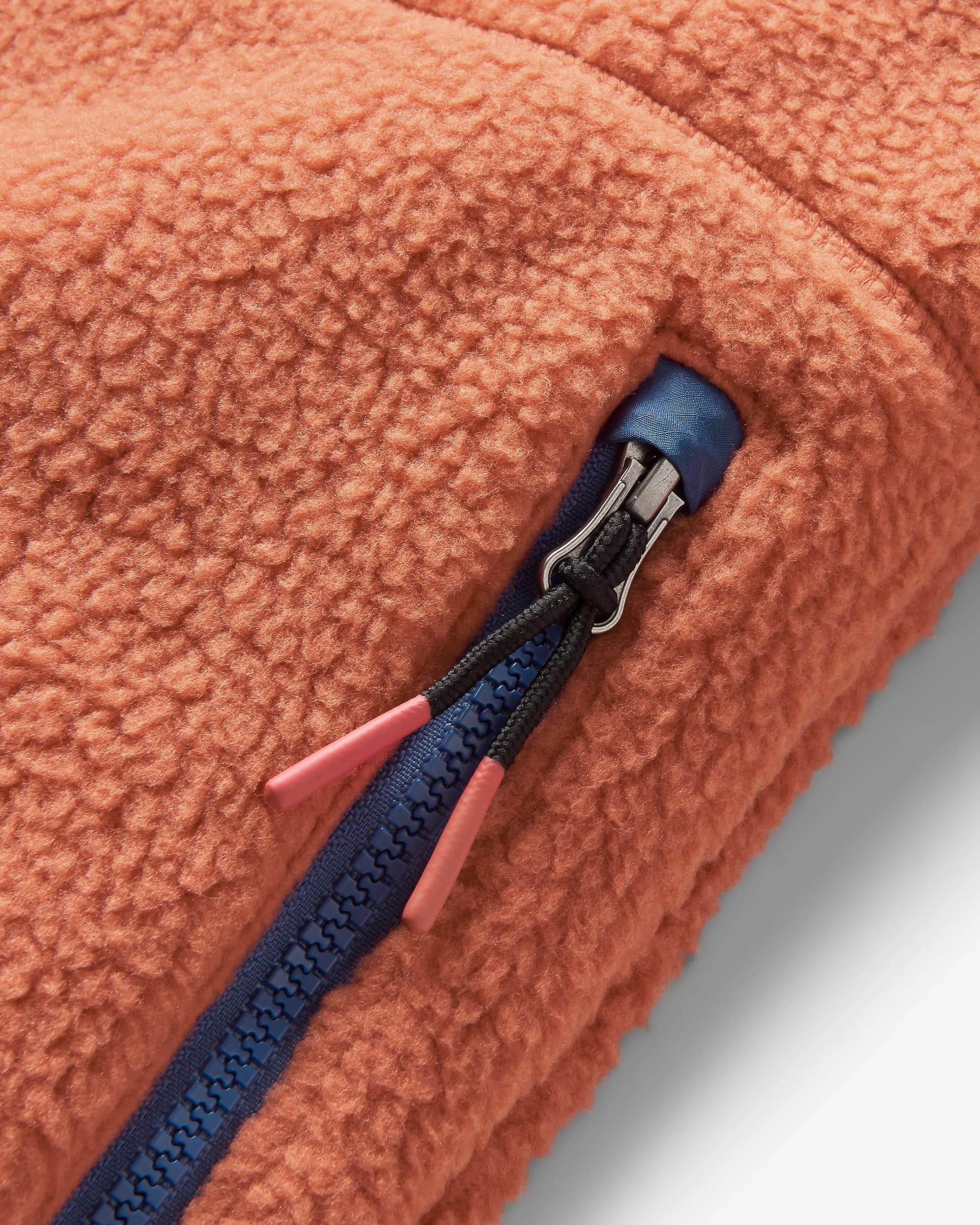 Ventura 1/2 Zip Sherpa Fleece - Baked Clay - Image 10