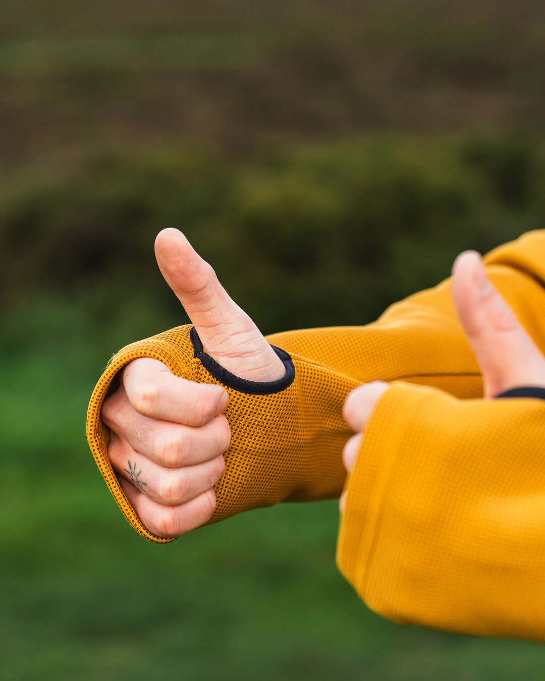 Vertical Full Zip Hooded Fleece - Dusty Ochre - Image 3