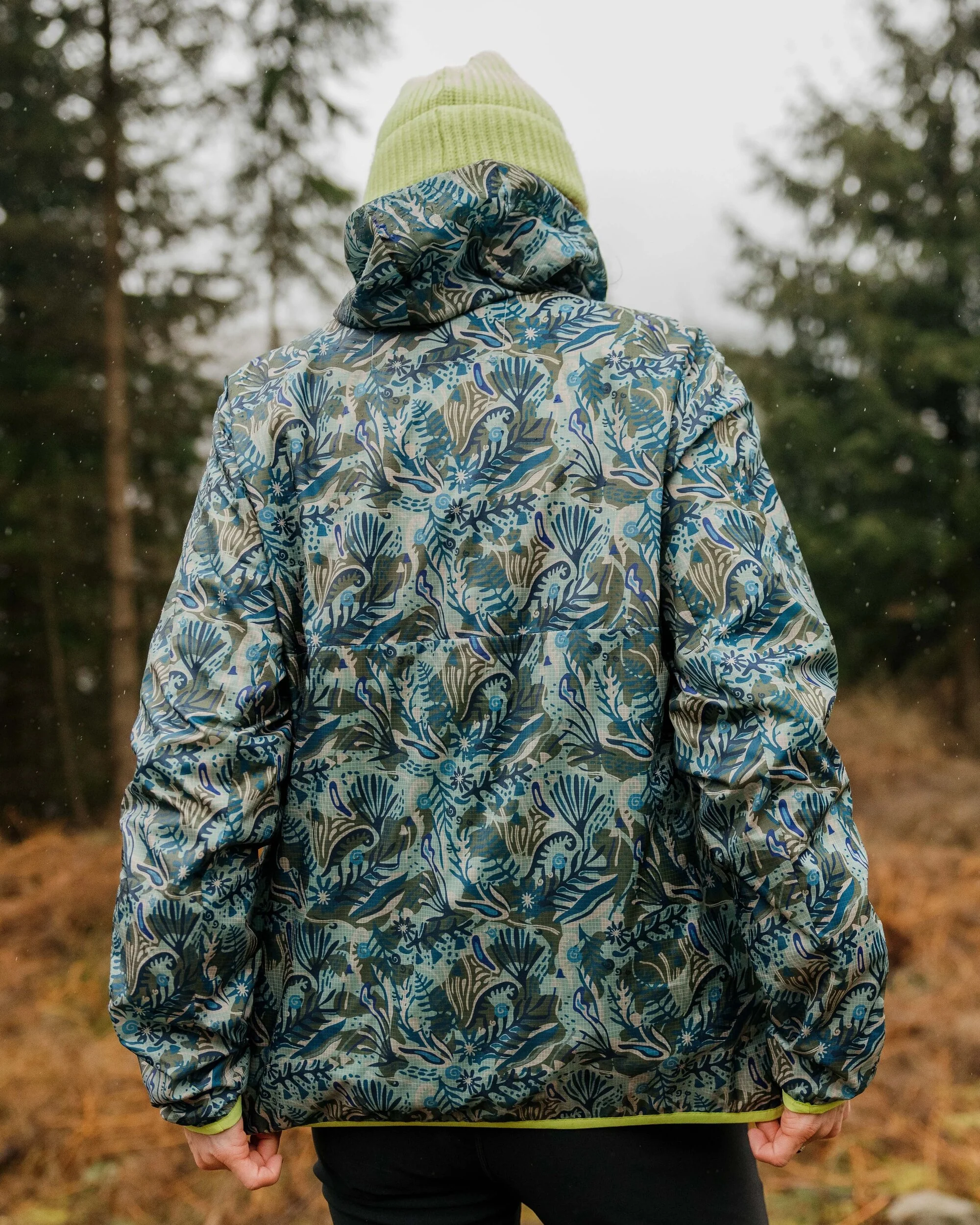 Viento Windshell Anorak - Abstract Seaweed Pistachio - Image 4