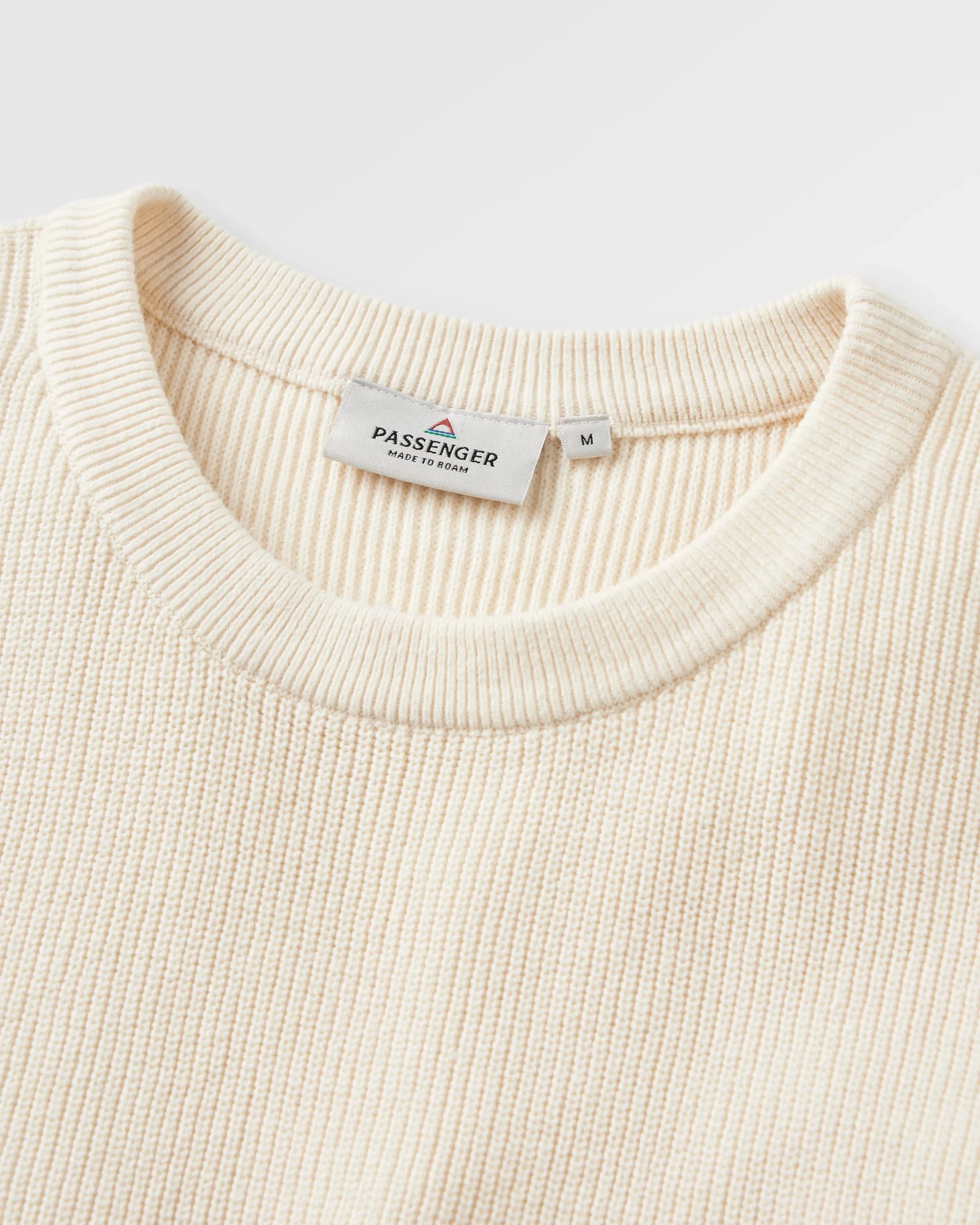Vintage Organic Knitted Jumper - Birch - Image 2