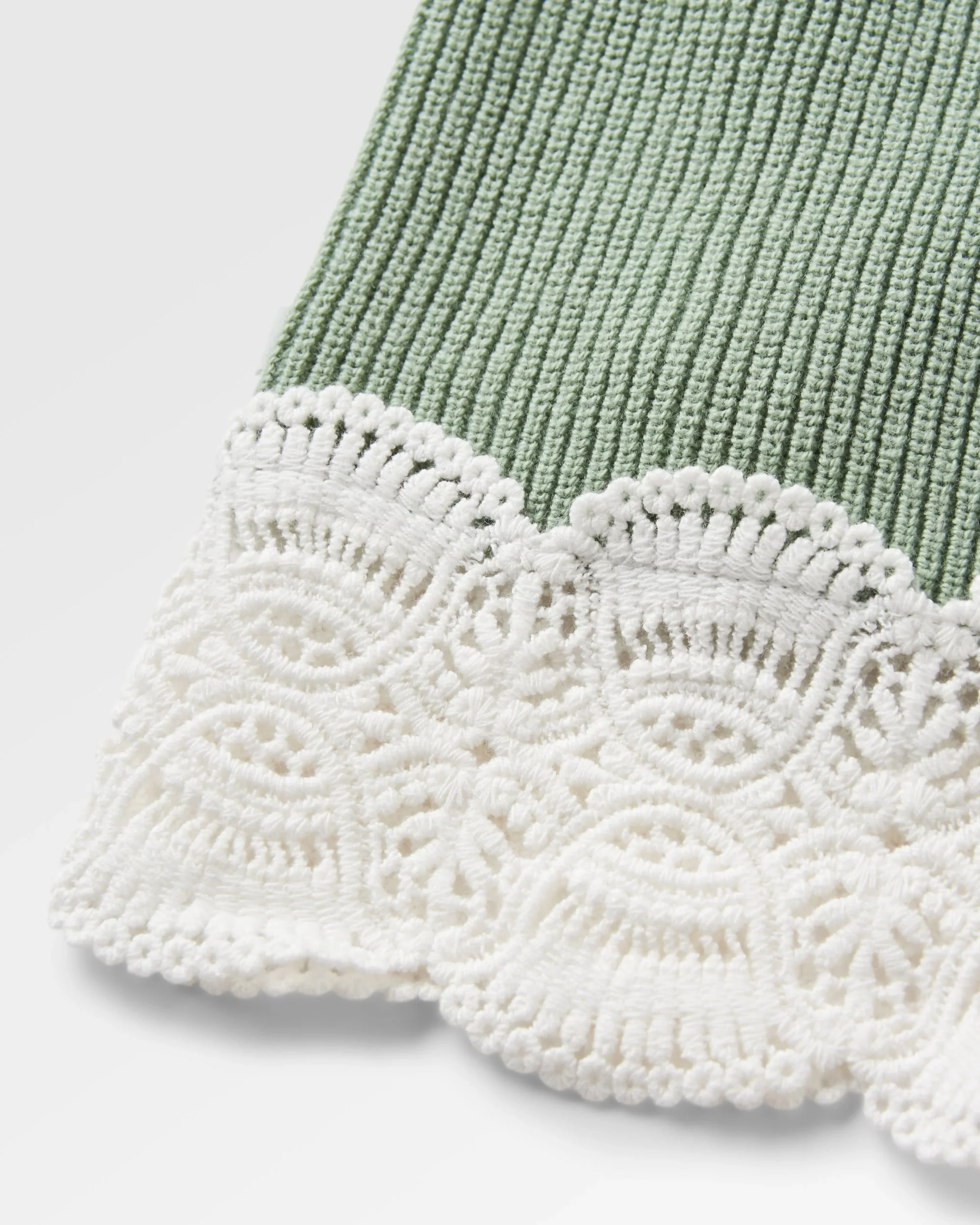 Vintage Organic Knitted Vest - Pistachio - Image 6