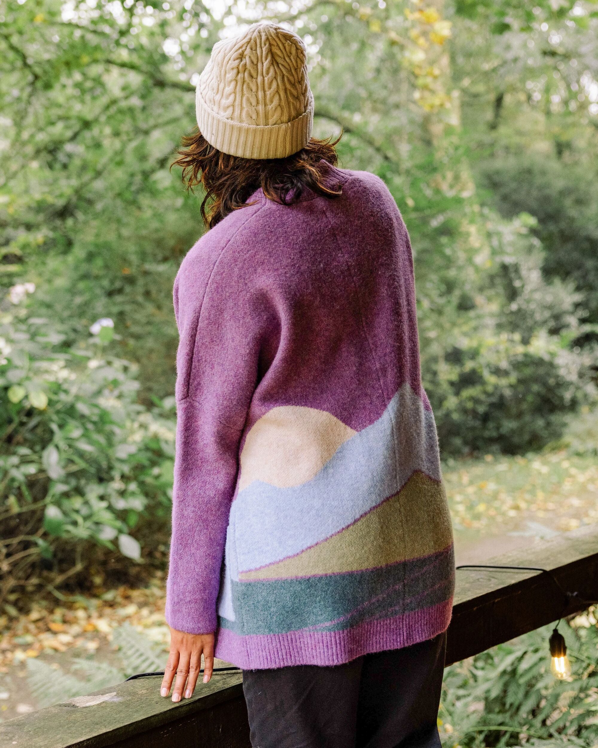 Vista Knitted Cardigan - Rhubarb - Image 5