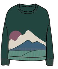 Vista Knitted Jumper - Rain Forest - Image 12