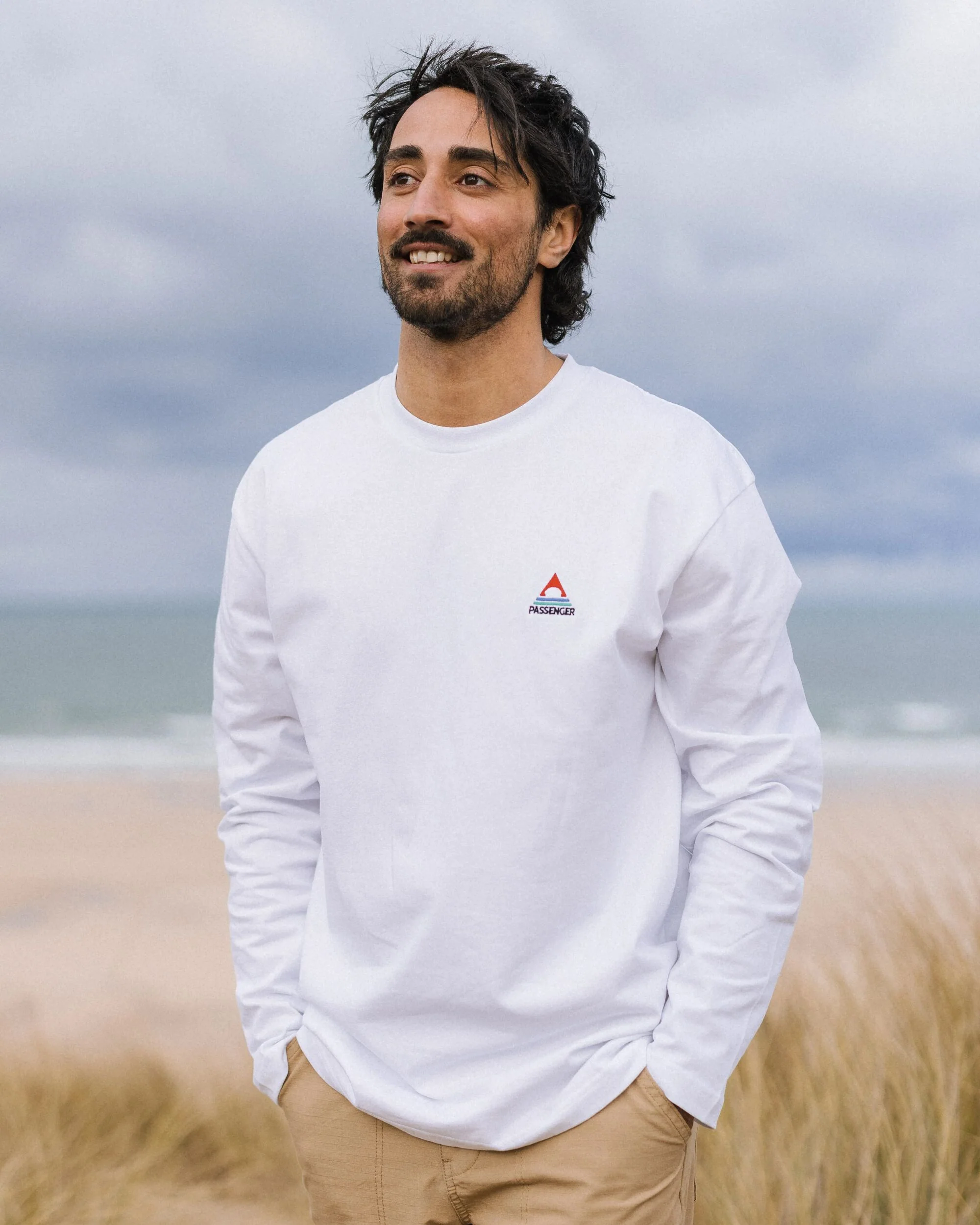 Vita Organic Cotton Relaxed Fit LS T-shirt - White - Image 3