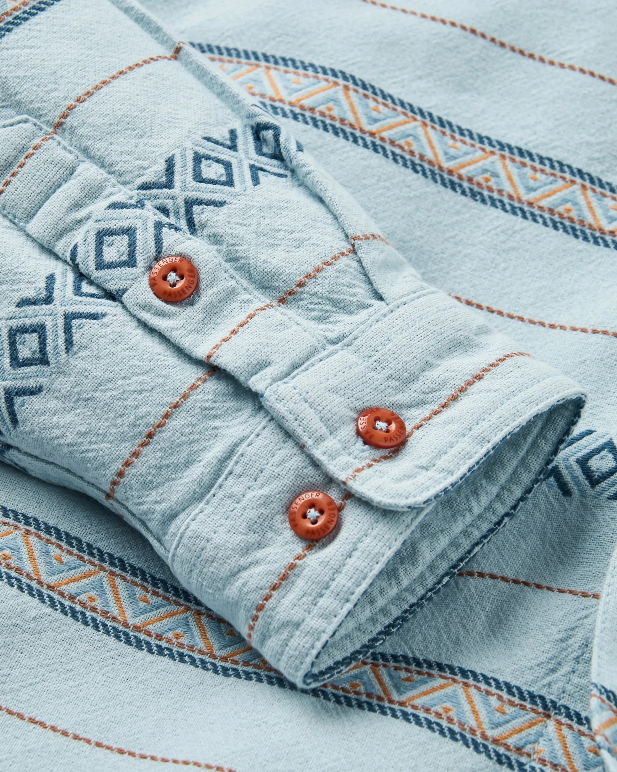 Voyage Jacquard Shirt - Ice Blue Jacquard - Image 7
