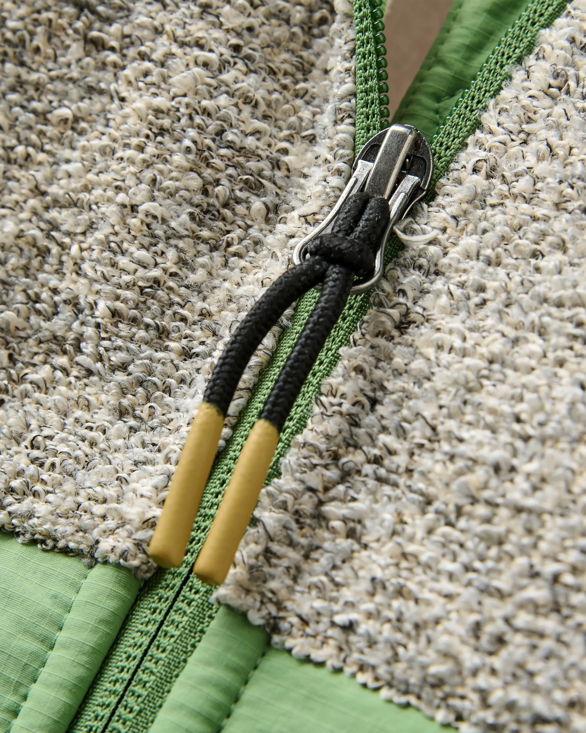 Warming Full Zip Windproof Fleece - Stem Green/Oat - Image 8