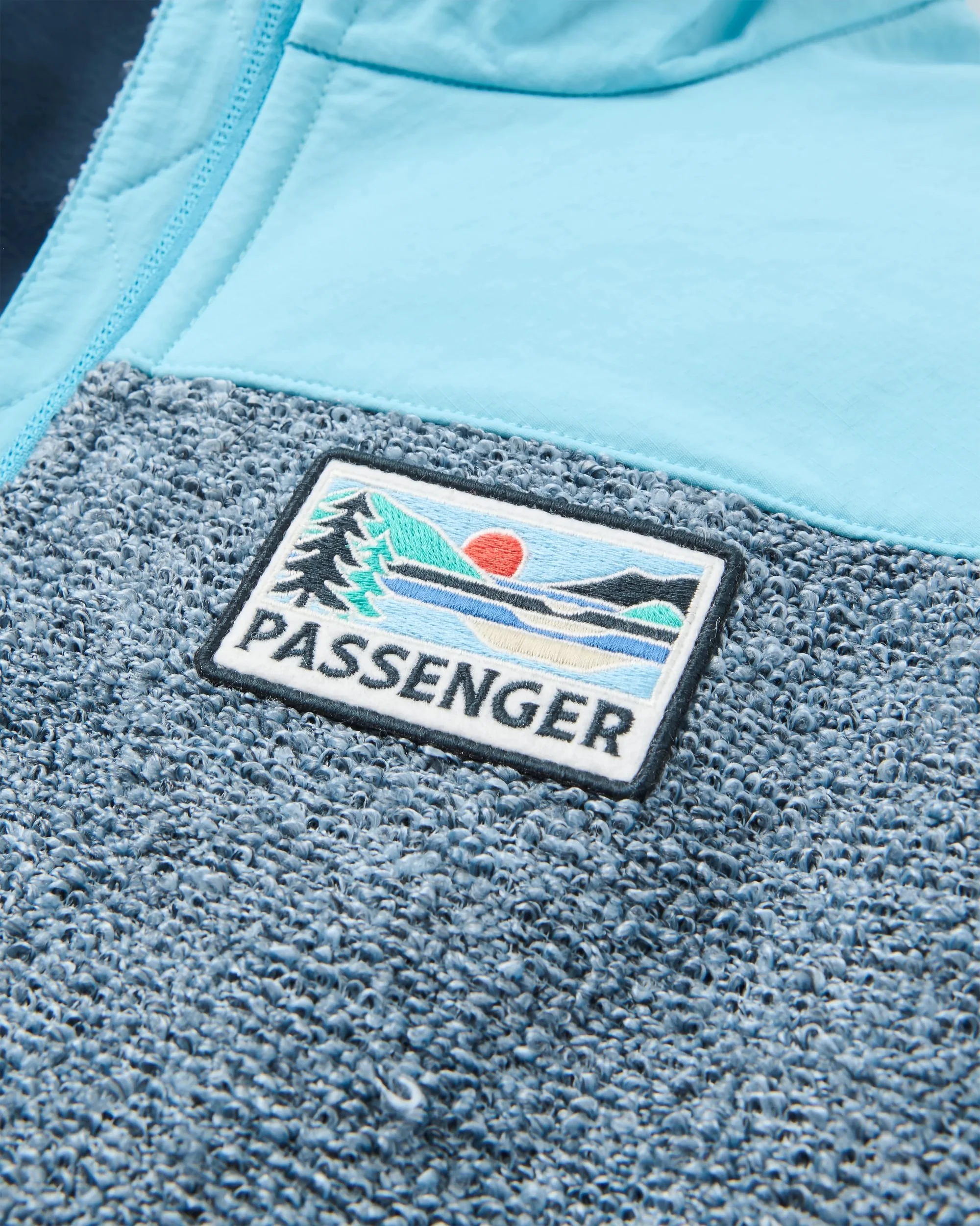 Warming Full Zip Windproof Fleece - Stormy Blue/Retro Blue - Image 3