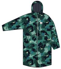 Waves Sherpa Lined Changing Robe - Alpine Camo Rain Forest - Image 16
