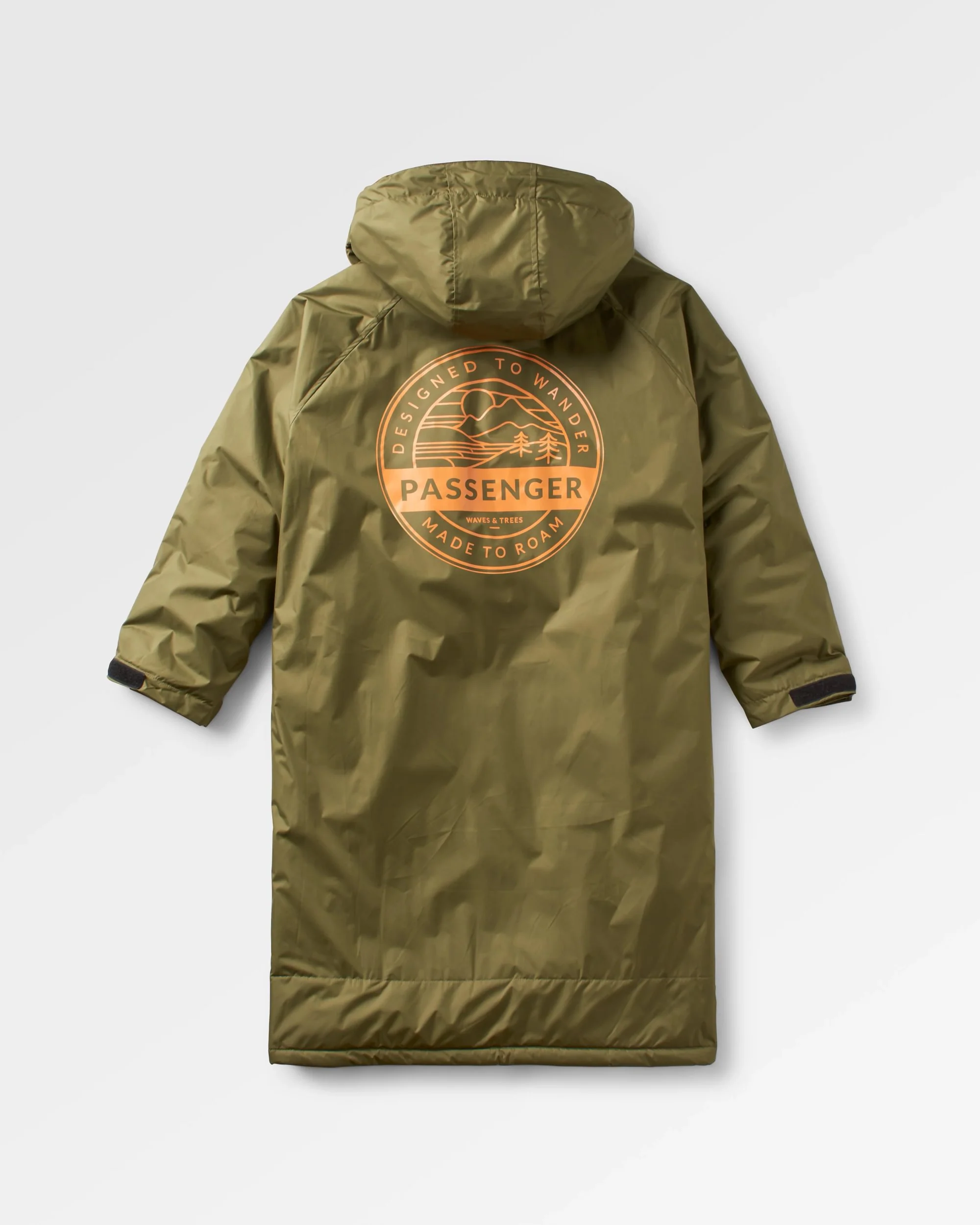 Waves Sherpa Lined Changing Robe - Khaki - Image 4
