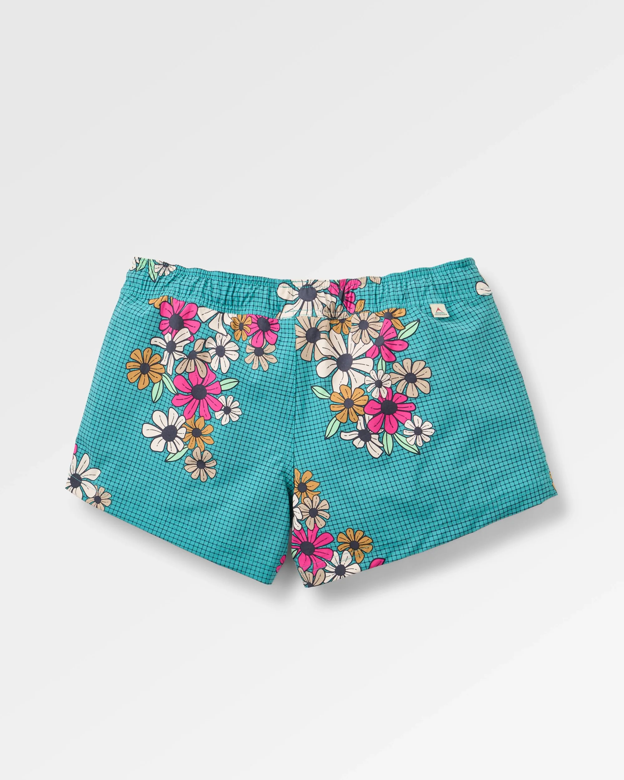 Way Out NetplusĀ® All Purpose Short - Floral Grid Ocean Teal - Image 2