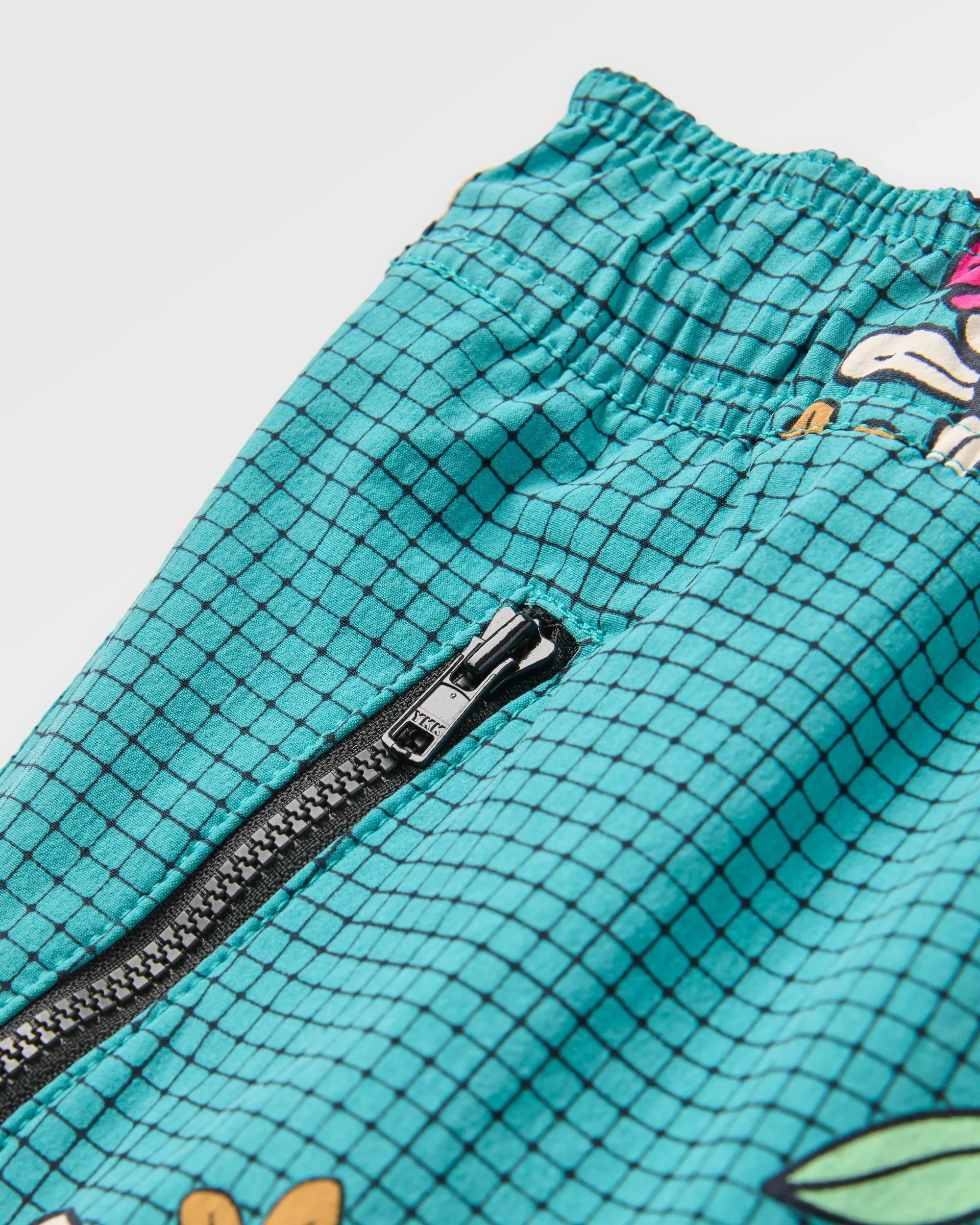 Way Out NetplusĀ® All Purpose Short - Floral Grid Ocean Teal - Image 3
