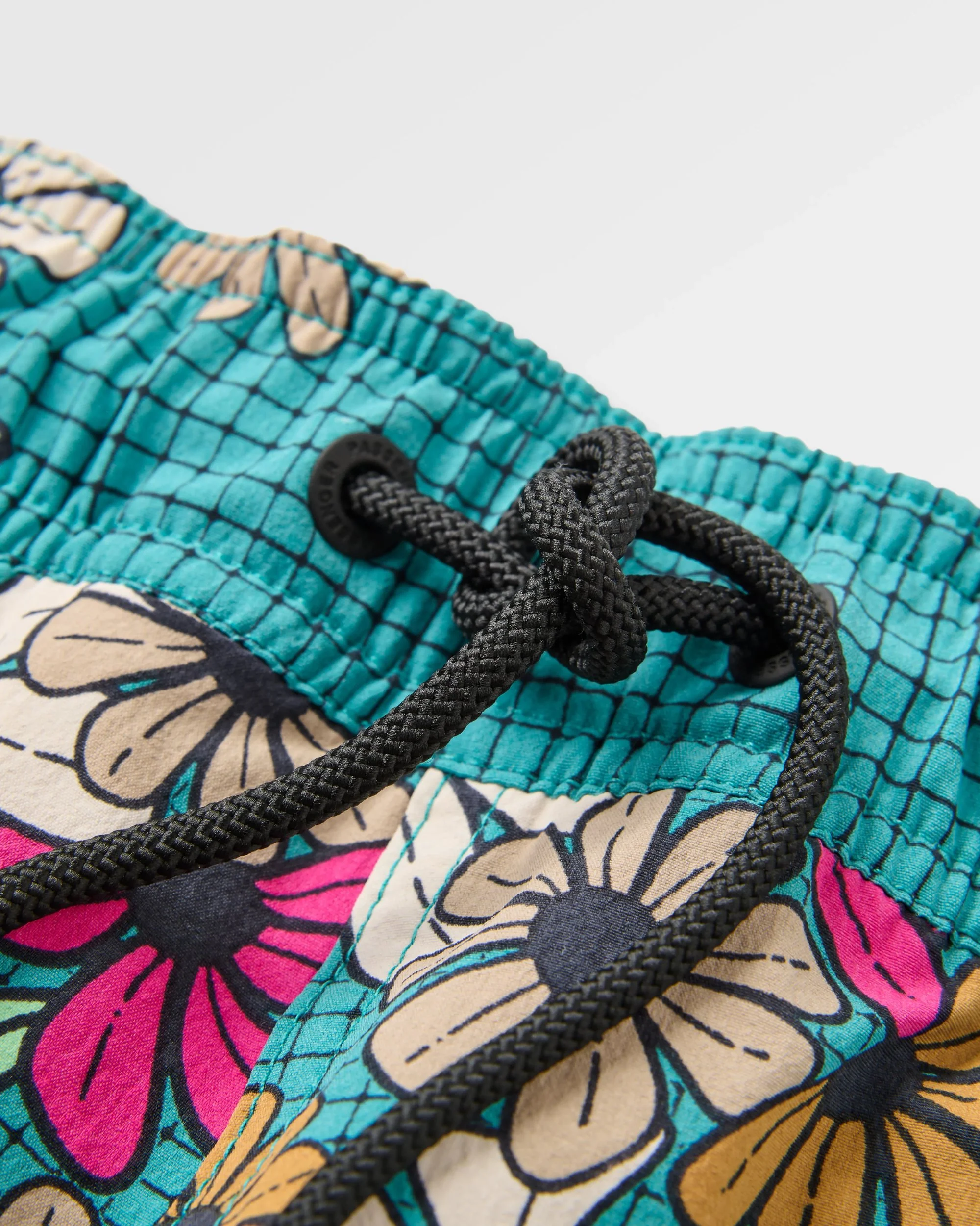 Way Out NetplusĀ® All Purpose Short - Floral Grid Ocean Teal - Image 4