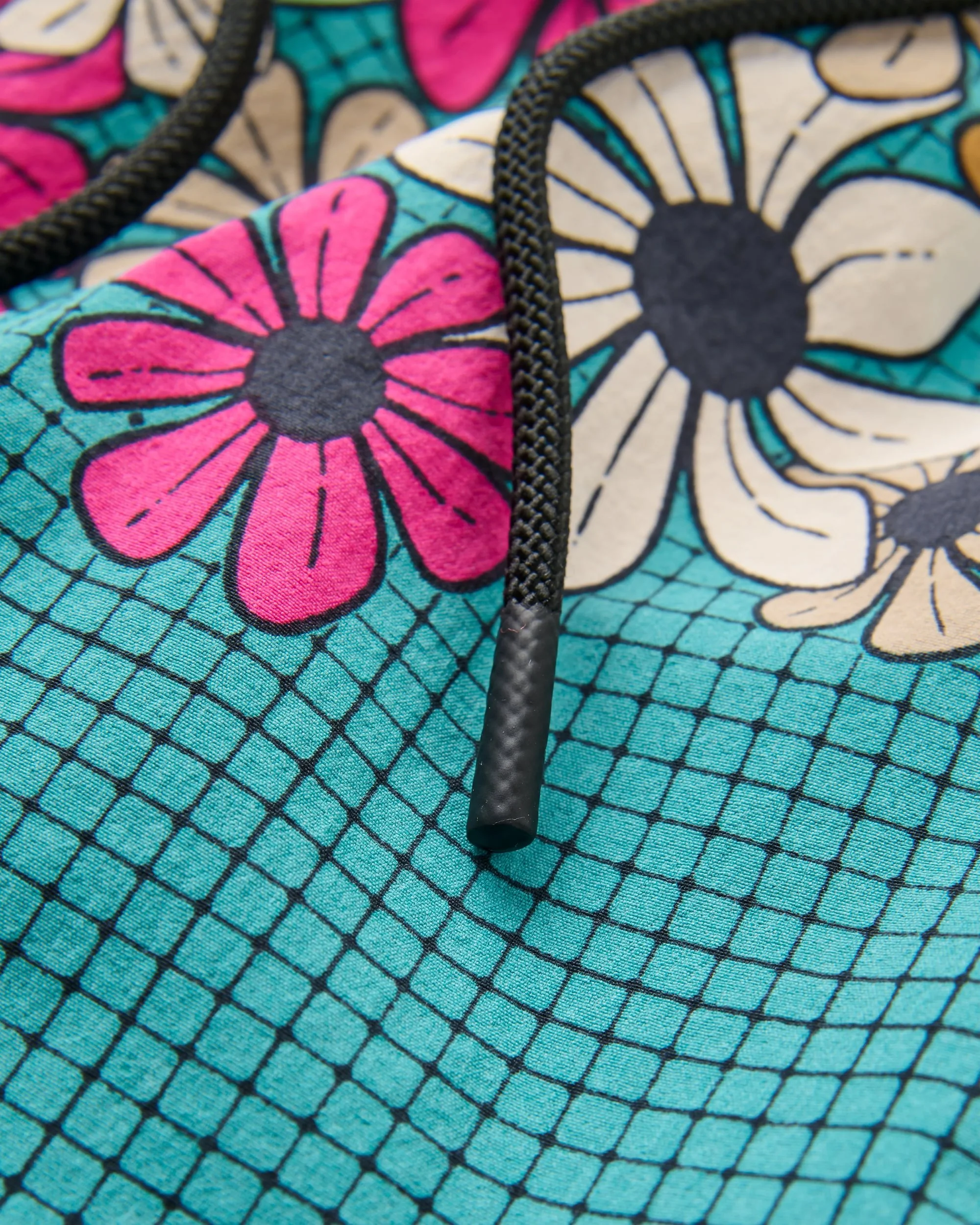 Way Out NetplusĀ® All Purpose Short - Floral Grid Ocean Teal - Image 5