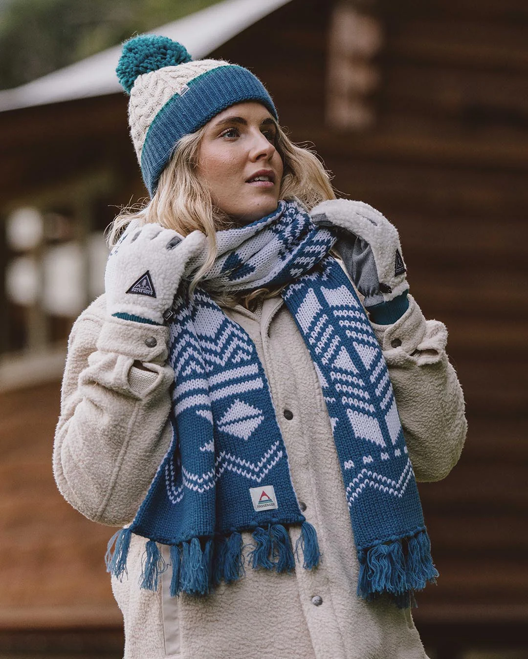 West Coast Acrylic Scarf - Blue Steel