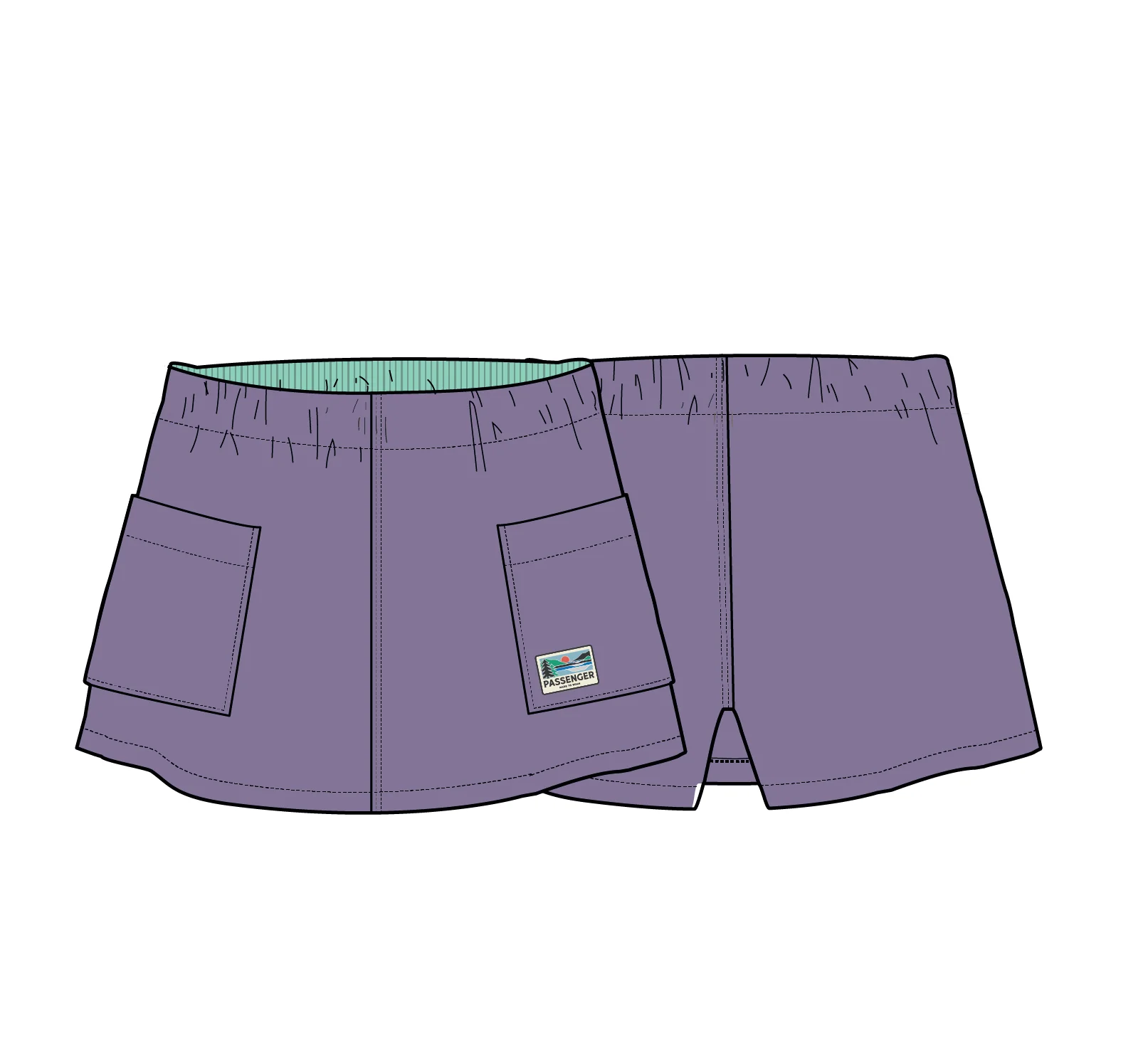 Whirl Lightweight Skort - Purple Haze - Image 10