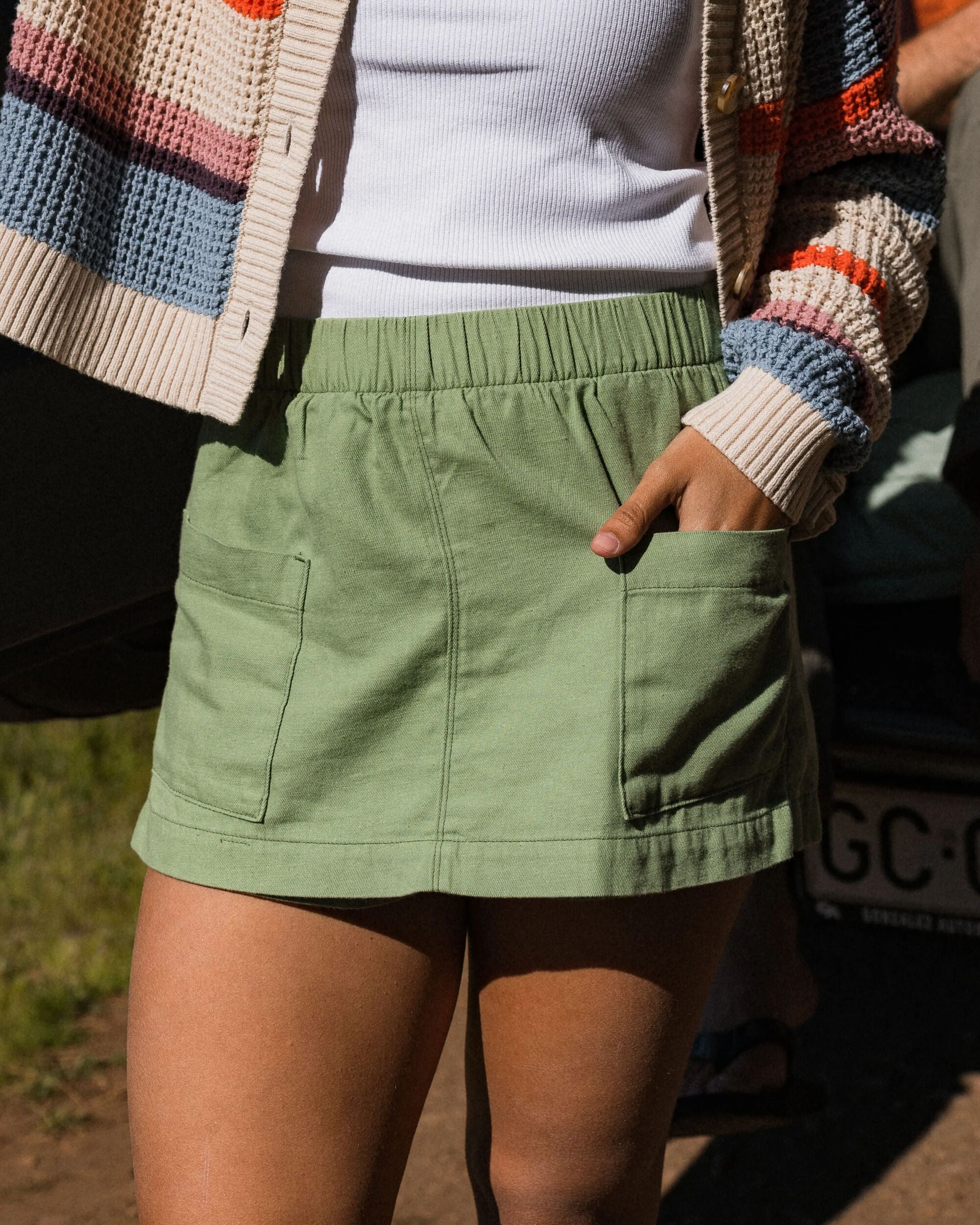 Whirl Lightweight Skort - Stem Green - Image 3