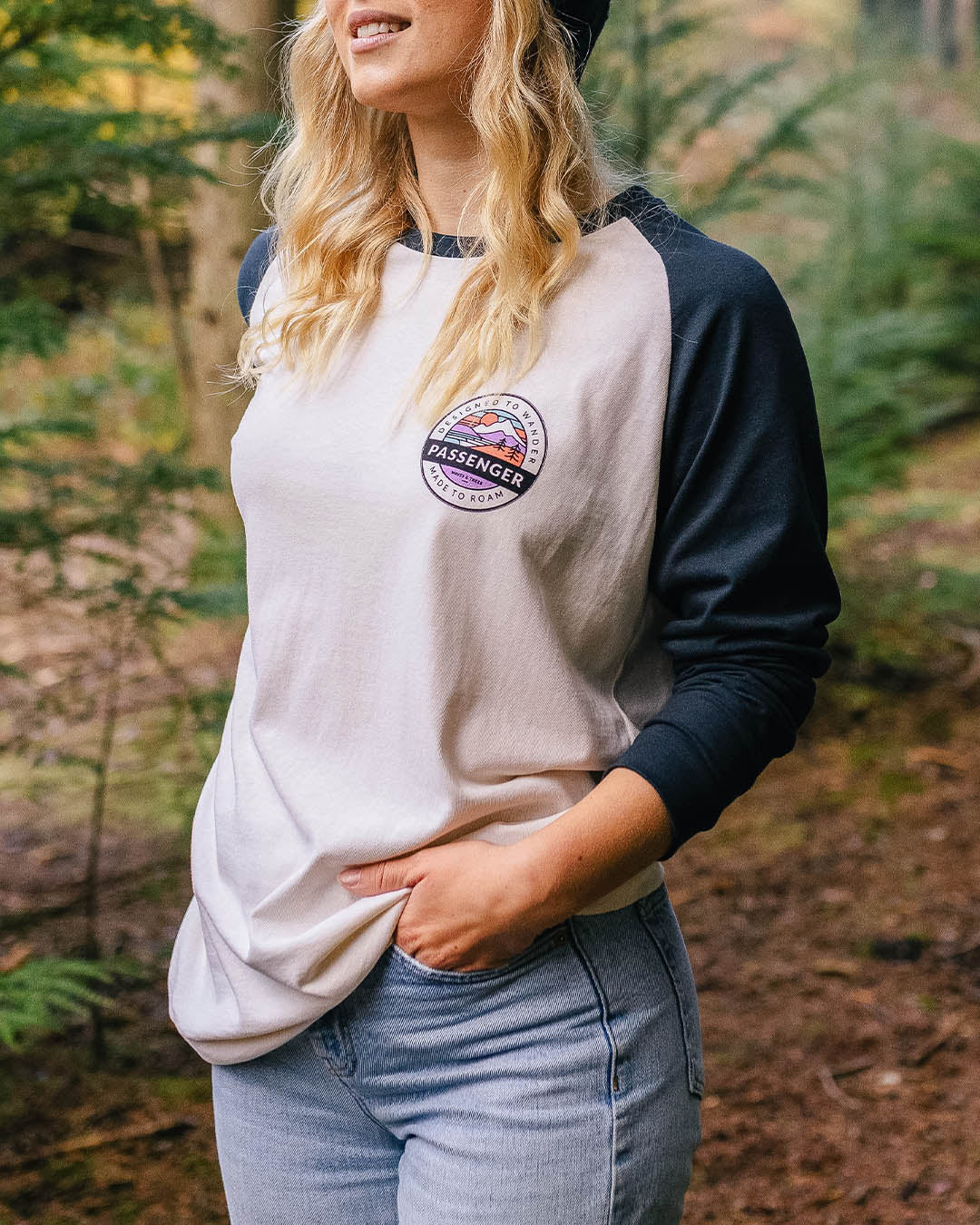 Wilds Oversized LS T-Shirt - Deep Navy - Image 4