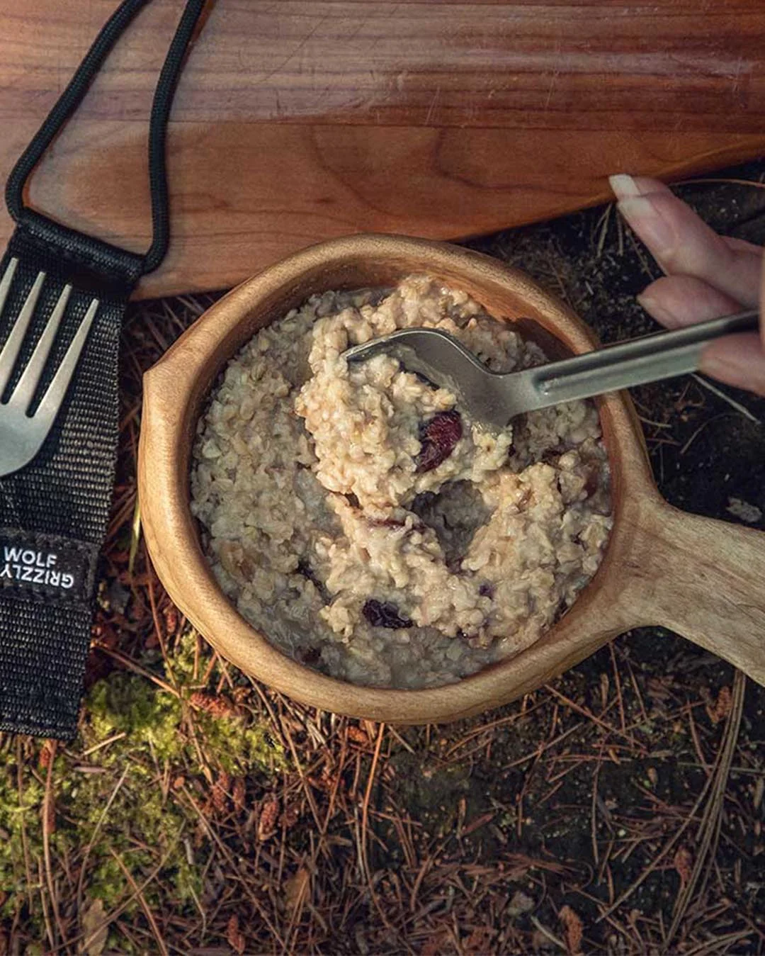 Wolf & Grizzly Titanium Cutlery - Silver - Image 5