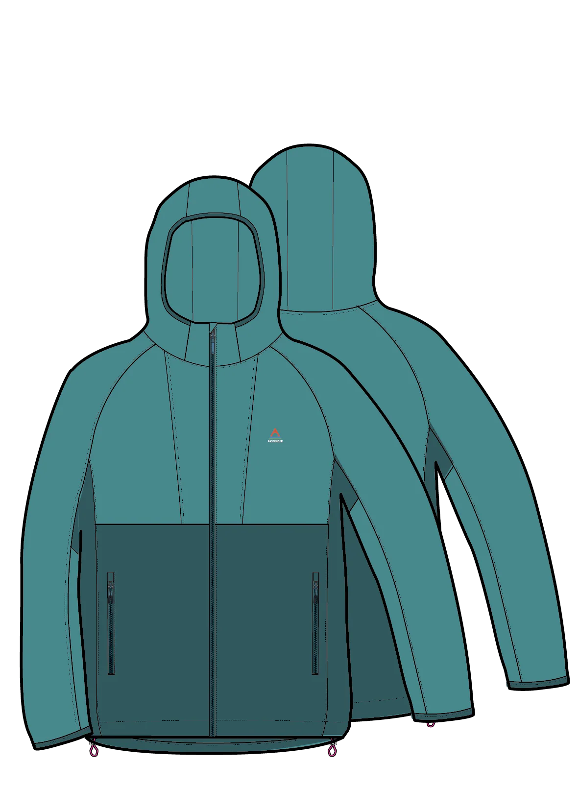 Trailscape Women's Lightweight Softshell Jacket - Mediterranean/ Ocean Teal - Image 7