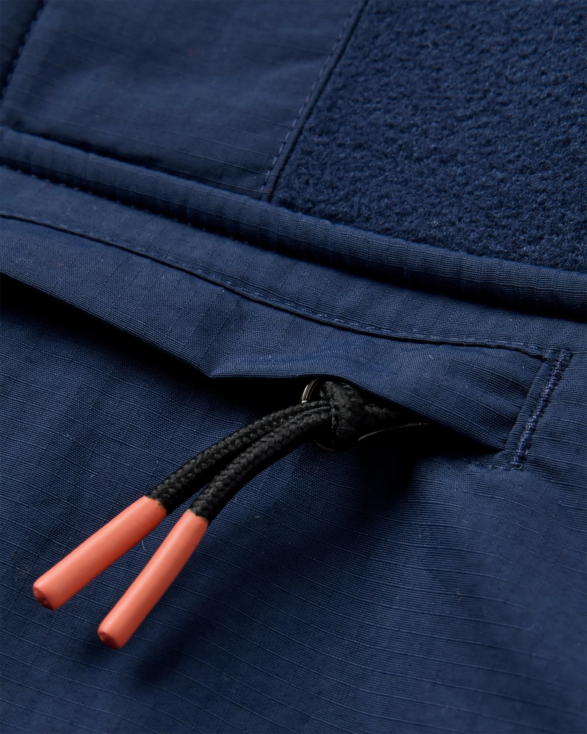 Woodland Hoodless 1/2 Zip Polartec® Fleece - Rich Navy/Dark Denim - Image 5