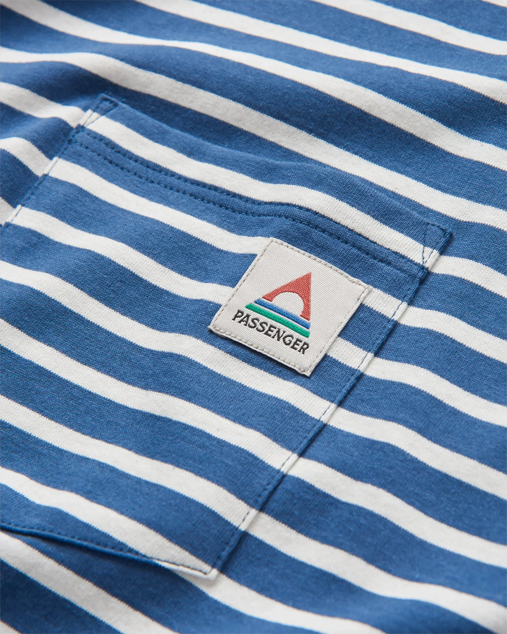 Zen Relaxed Fit T-Shirt - Dark Denim/ Birch Stripe - Image 2
