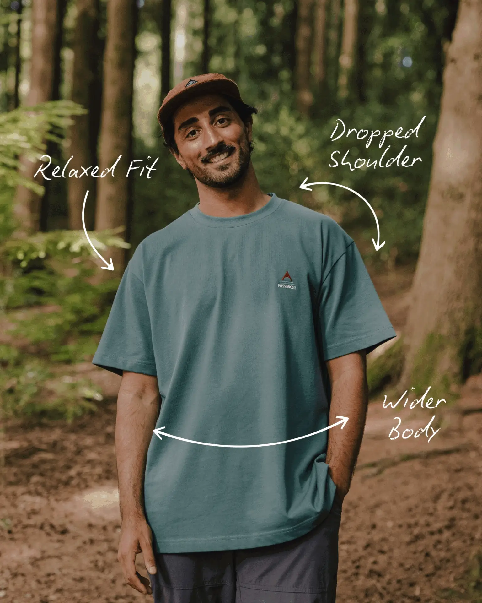 Zen Relaxed Fit T-Shirt - Deep Sea Stripe - Image 9