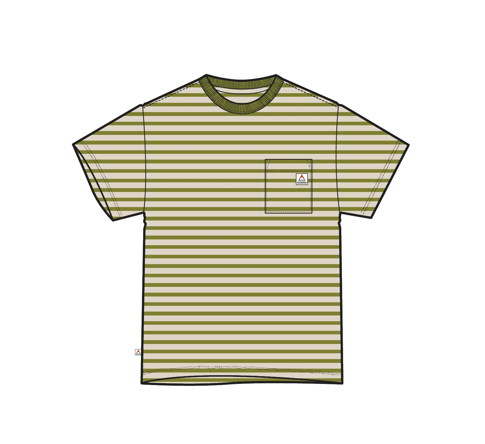 Zen Relaxed Fit T-Shirt - Tea Green - Image 5