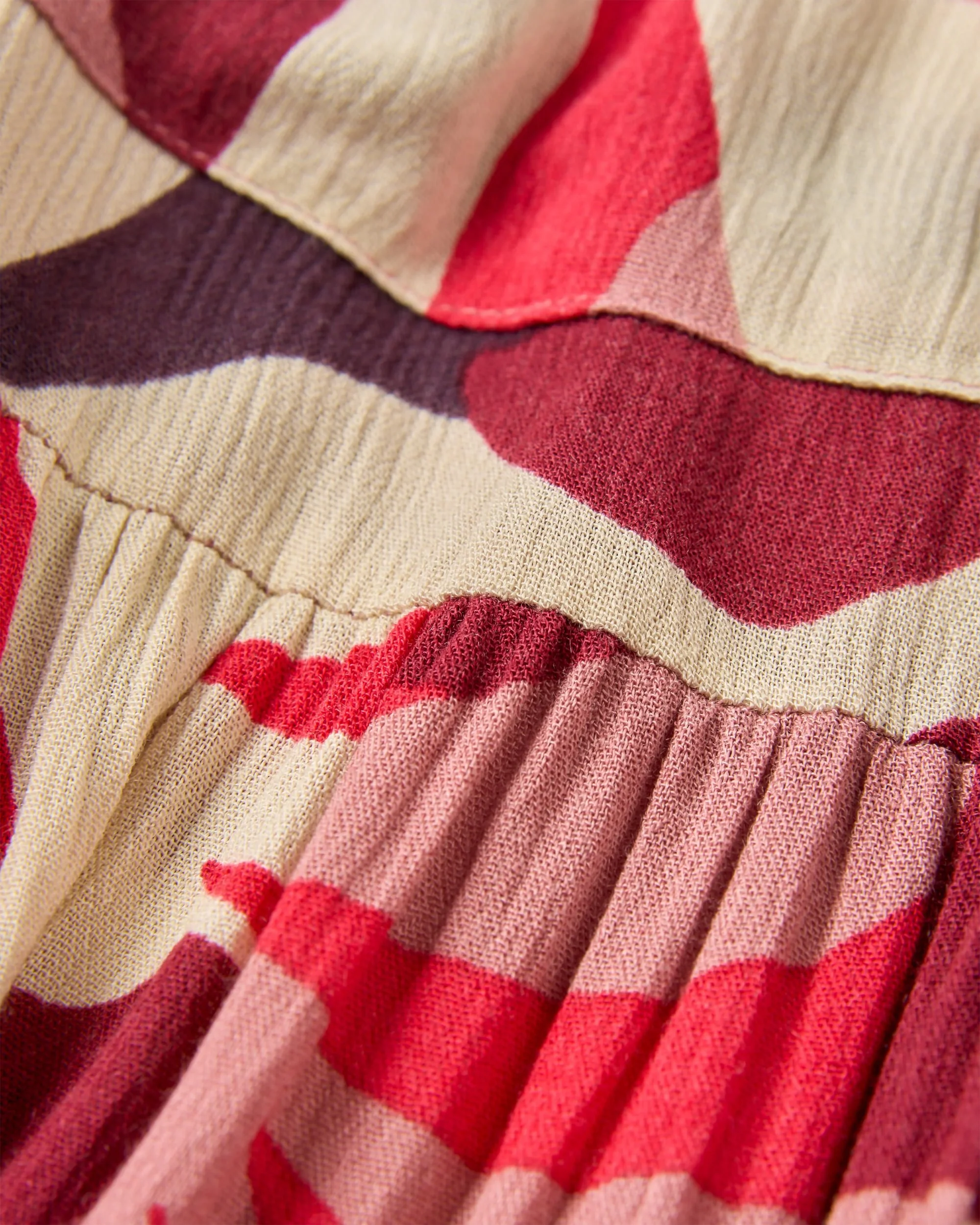 Zephyr Woven Maxi Skirt - Mountain Foliage Cranberry - Image 5